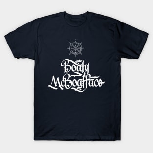 Boaty McBoatface Funny Nautical Calligraphy T-Shirt